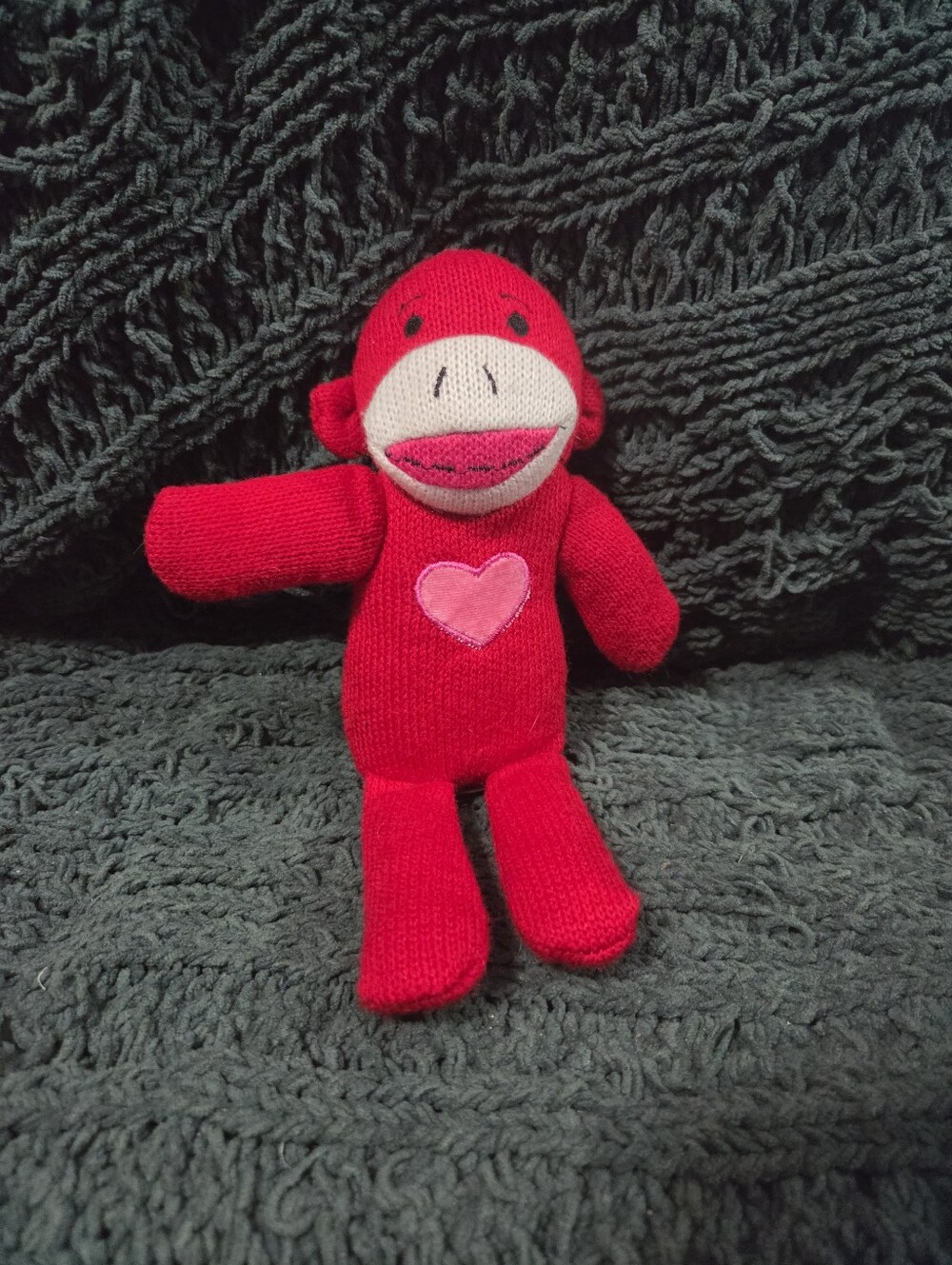 Sock Monkey-red